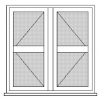 French Door Mid Rail (Collection only : cannot be shipped)