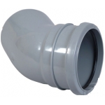 135 Soil Pipe Bend Socket / Spigot (Grey)
