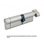 Xcel Snap Safe 100mm Euro Thumb/Turn- Nickel 45/55